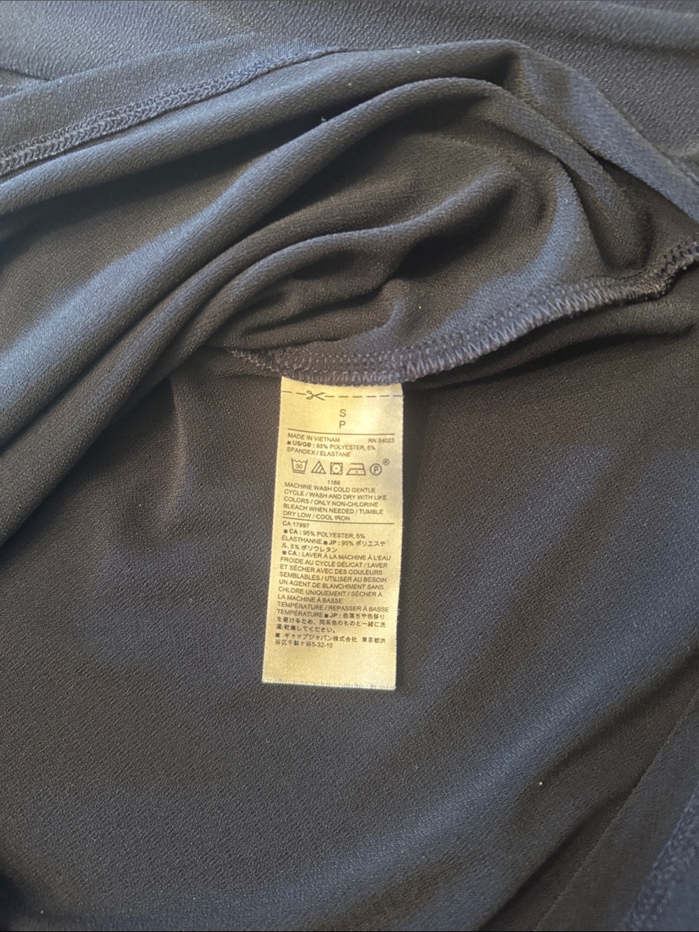 Banana Republic Factory Navy Long-Sleeve Keyhole Blouse - Picture 8 of 8